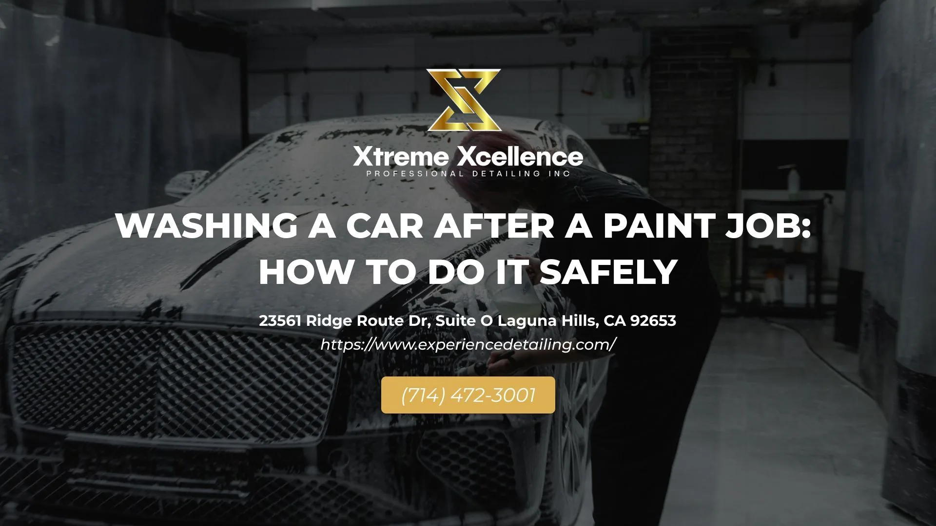 Washing A Car After A Paint Job