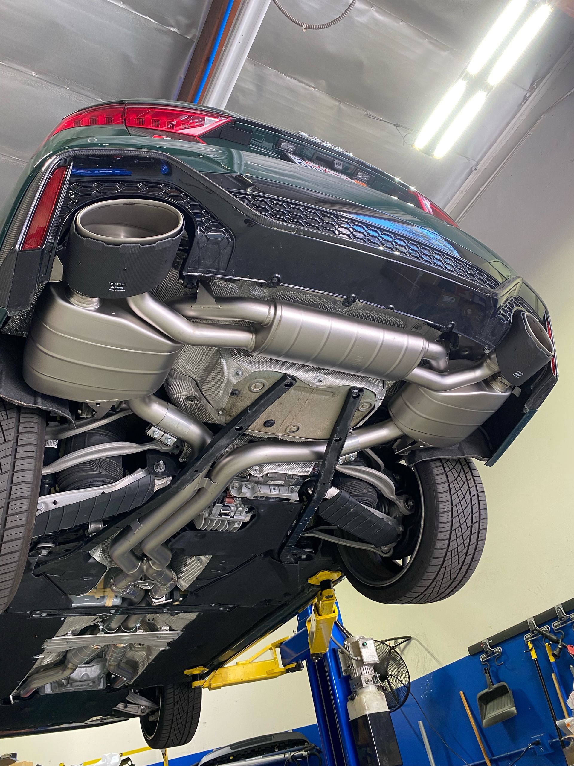 Performance exhaust system installed by Pacific German