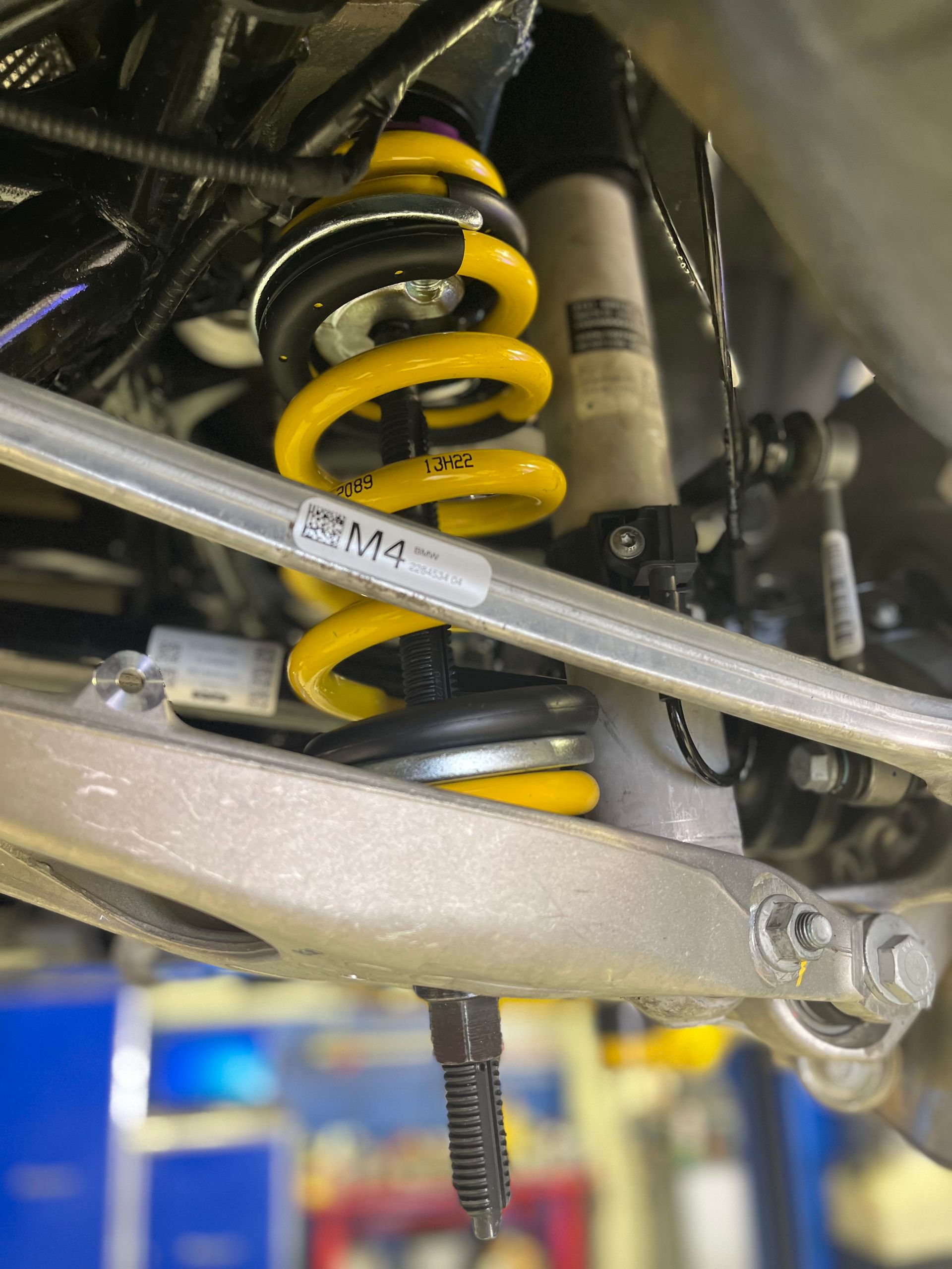 Coilover suspension upgrade — Pacific German performance bay